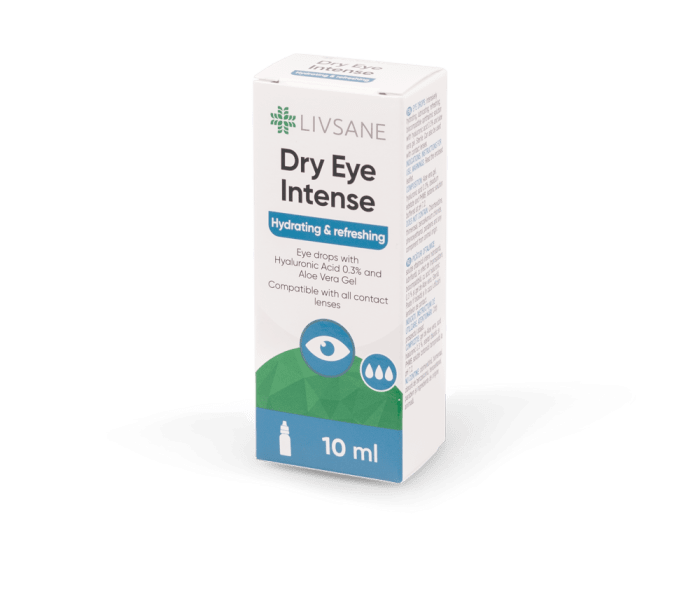 LIVSANE SILMATILGAD KUIVADELE SILMADELE INTENSIIVSED 10ML