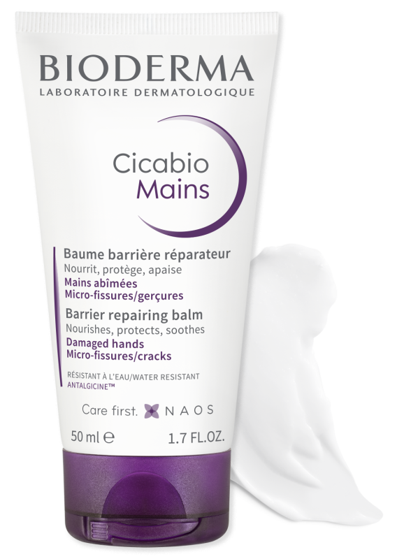 BIODERMA CICABIO MAINS KÄTEKREEM KAHJUSTATUD NAHALE 50ML