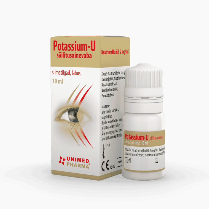 POTASSIUM-U SILMATILGAD SÄILITUSAINEVABA 10ML