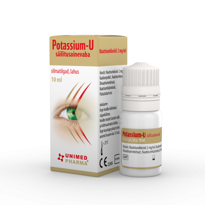 POTASSIUM-U SILMATILGAD SÄILITUSAINEVABA 10ML