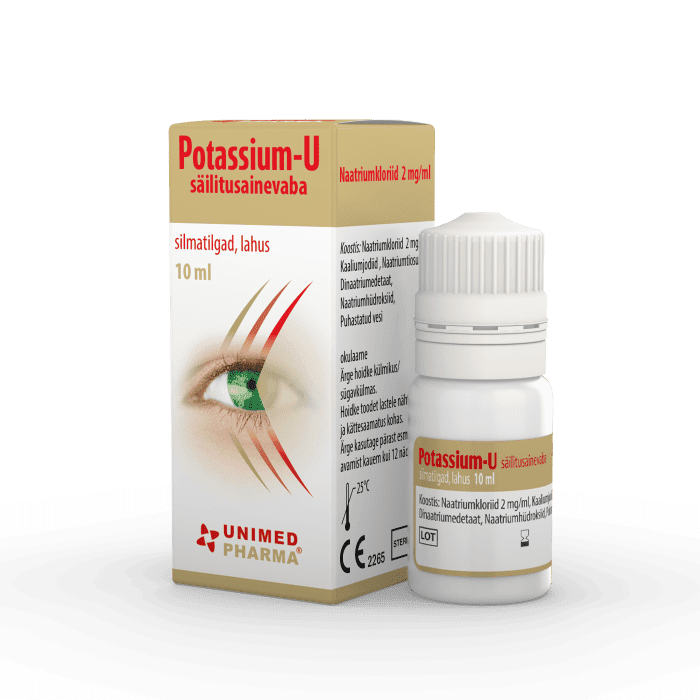 POTASSIUM-U SILMATILGAD SÄILITUSAINEVABA 10ML