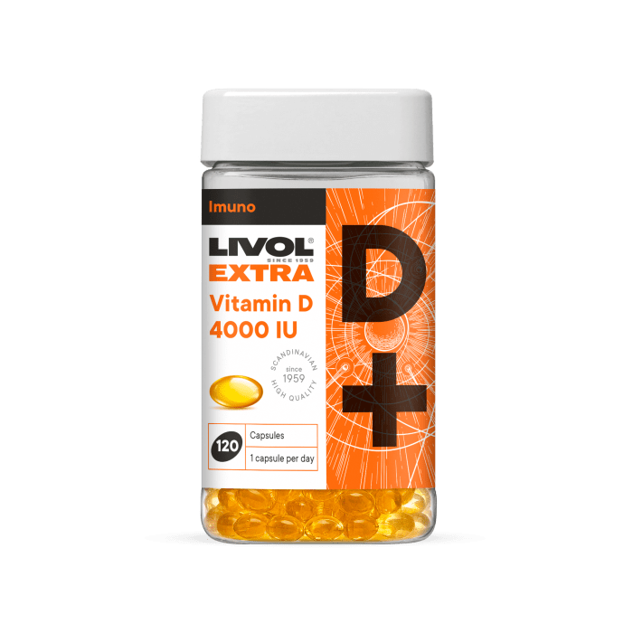 LIVOL EXTRA VITAMIIN D 4000 IU N120