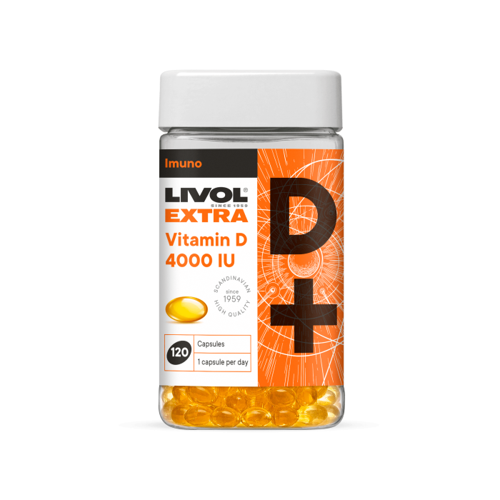LIVOL EXTRA VITAMIIN D 4000 IU N120