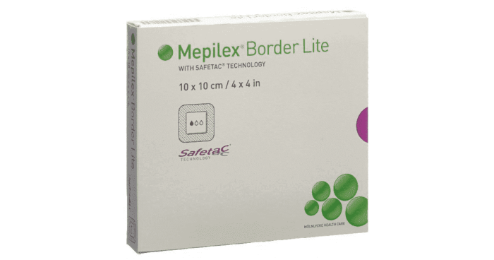 MEPILEX BORDER FLEX LITE SILIK.PLAASTER 10X10CM STER N5