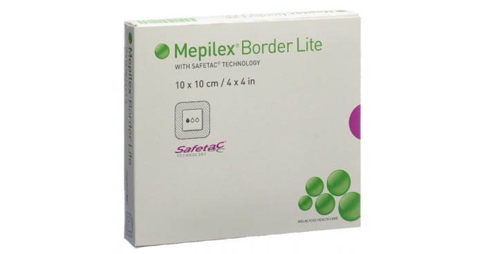 MEPILEX BORDER FLEX LITE SILIK.PLAASTER 10X10CM STER N5