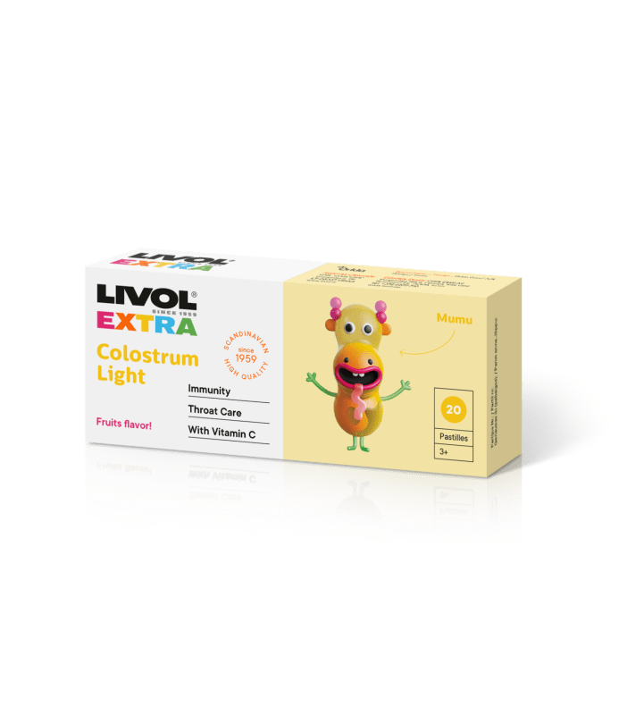 LIVOL EXTRA COLOSTRUM LIGHT KURGUPASTILLID N20