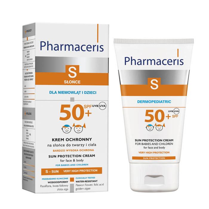 PHARMACERIS S PÄIKESEKAITSE KREEM SPF50+ LASTELE 125ML