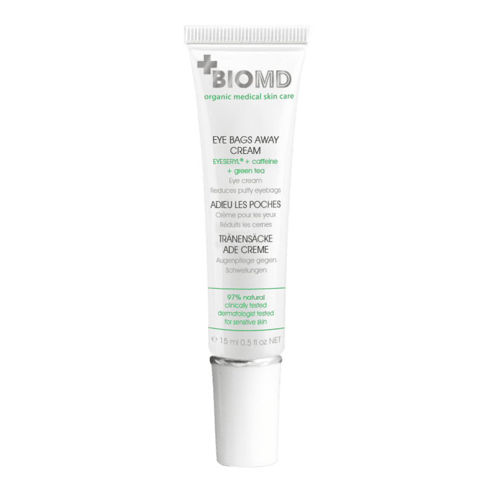 BIOMD EYE BAGS AWAY KREEM SILMAALUSTE TURSETE VASTU 15ML