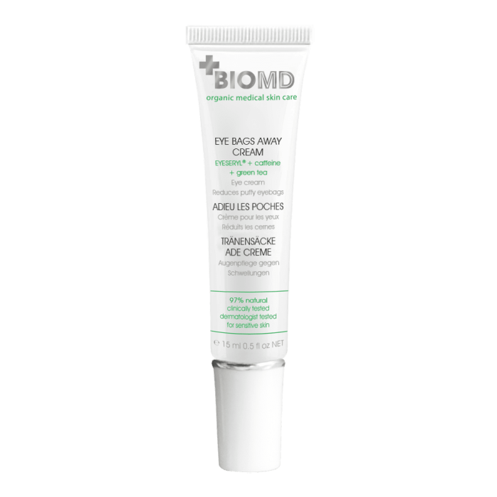BIOMD EYE BAGS AWAY KREEM SILMAALUSTE TURSETE VASTU 15ML