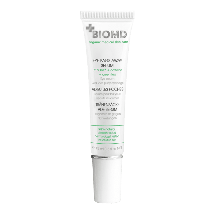 BIOMD EYE BAGS AWAY SEERUM SILMAALUSTE TURSETE VASTU 15ML