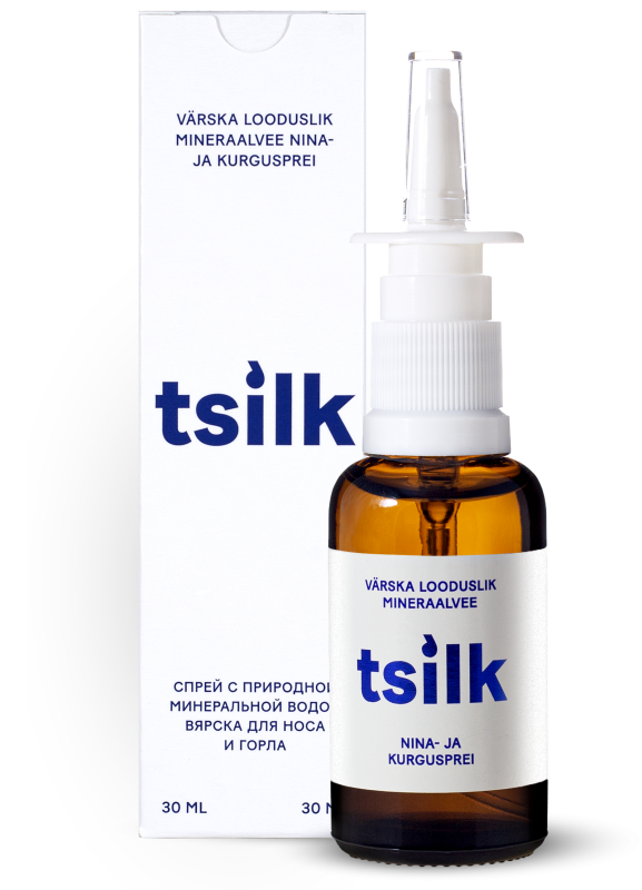 VÄRSKA LOODUSLIK MINERAALVEE NINA- JA KURGUSPREI TSILK 30ML