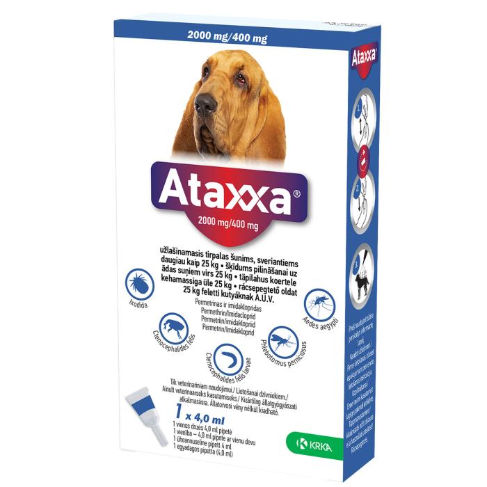 ATAXXA TÄPILAHUS KOERTELE 2000MG/400MG SOL 4 ML N1