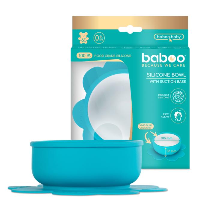 BABOO SILIKOONKAUSS 6+ KUUD KLEEPUVA PÕHJAGA TÜRKIIS N1