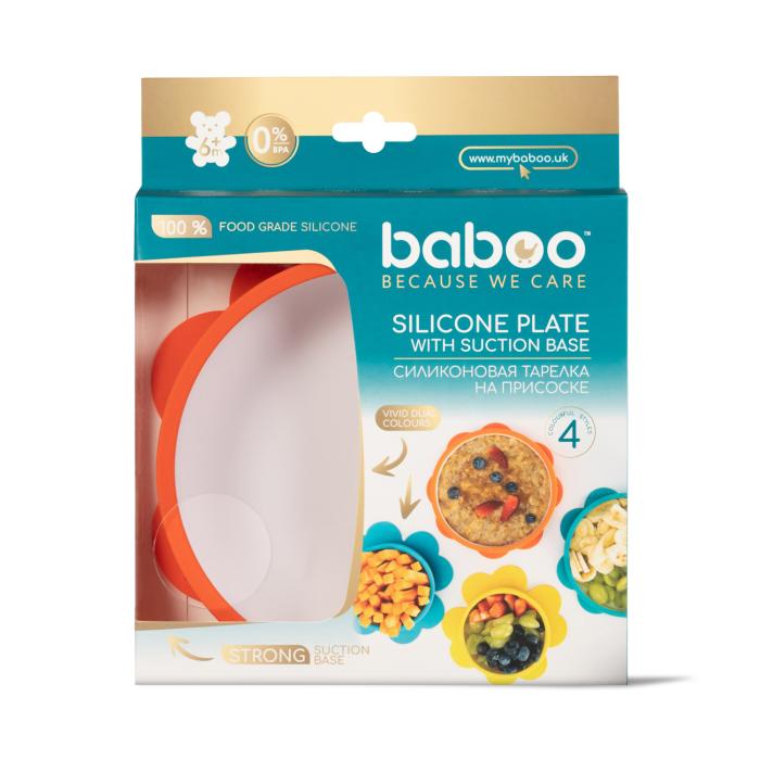 BABOO TALDRIK 6+ KUUD SILIKOONIST LIBISEMISKINDEL ORANZ N1