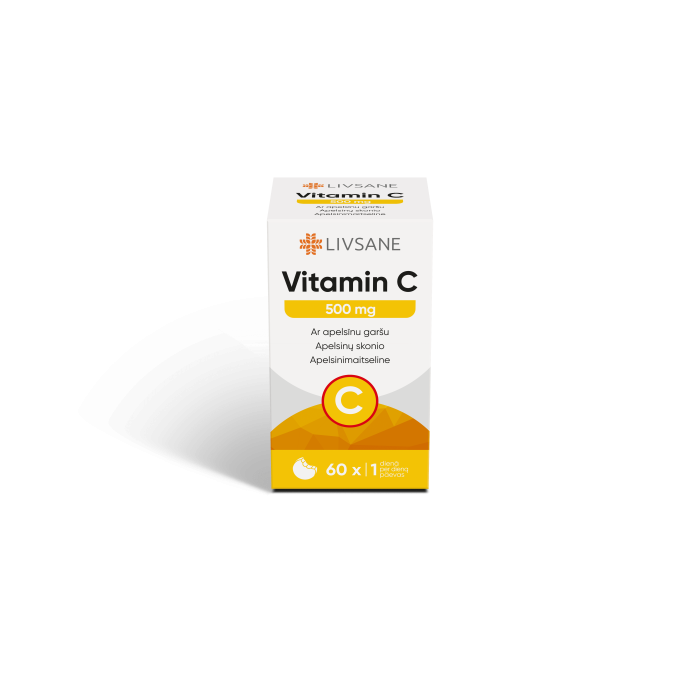 LIVSANE VITAMIIN C NÄRIMISTBL 500MG N60