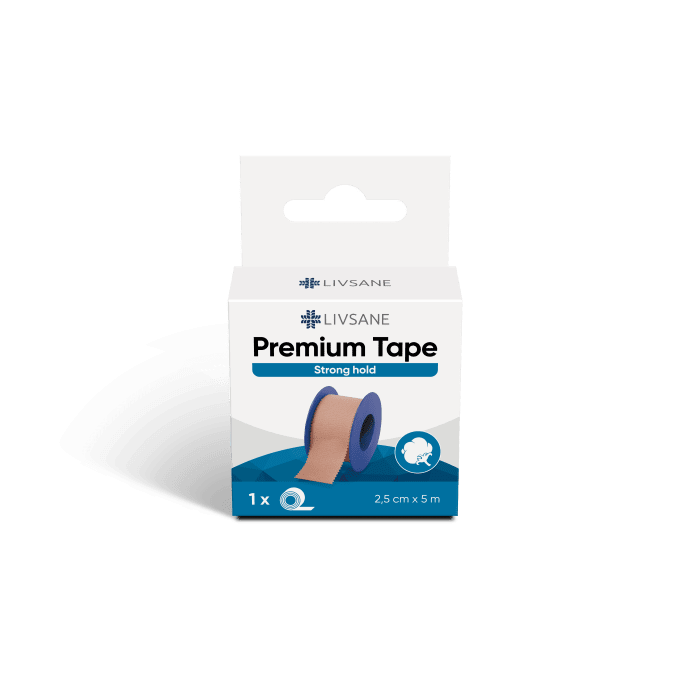 LIVSANE RULLPLAASTER PREMIUM 2,5CMX5M NAHAVÄRVI LÕIGATAV