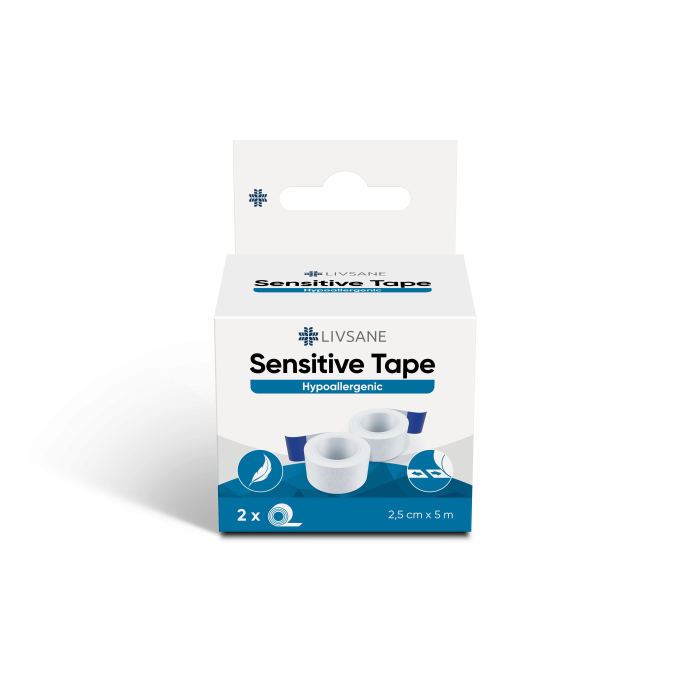 LIVSANE RULLPLAASTER SENSITIVE 2,5CMX5M VALGE LÕIGATAV N2