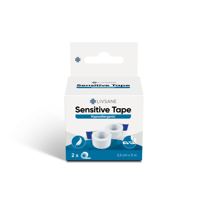 LIVSANE RULLPLAASTER SENSITIVE 2,5CMX5M VALGE LÕIGATAV N2