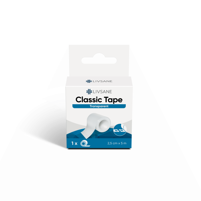 LIVSANE RULLPLAASTER CLASSIC 2,5CMX5M VALGE REBITAV