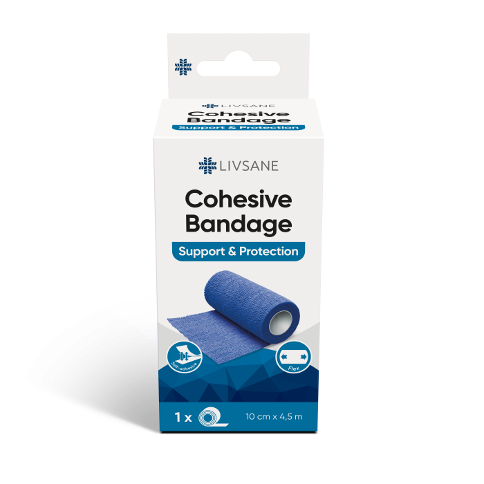 LIVSANE ELASTIKSIDE 10CMX4,5M SININE