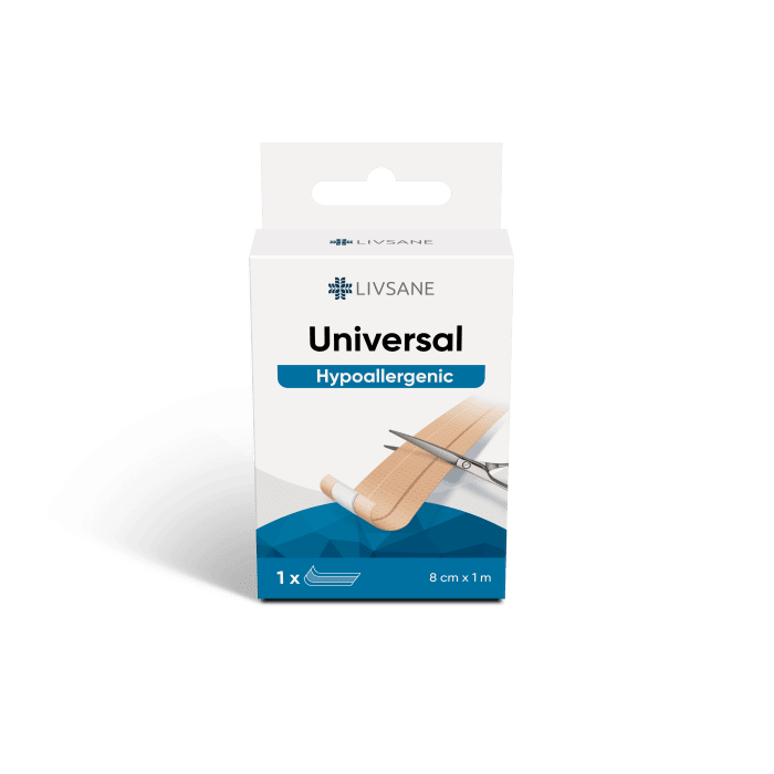 LIVSANE PLAASTER UNIVERSAL CLASSIC 8CMX1M LÕIGATAV