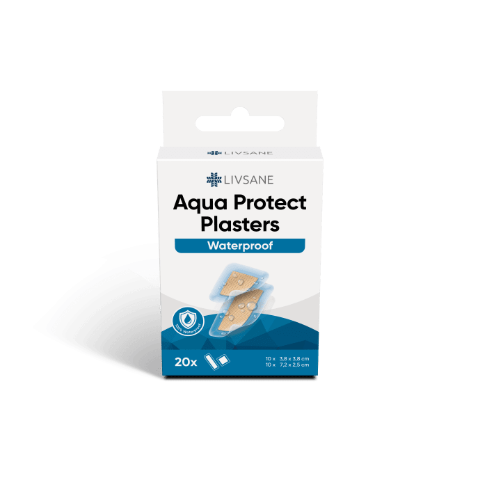 LIVSANE PLAASTER VEEKINDEL LÄBIPAISTEV 2-SUURUST N20
