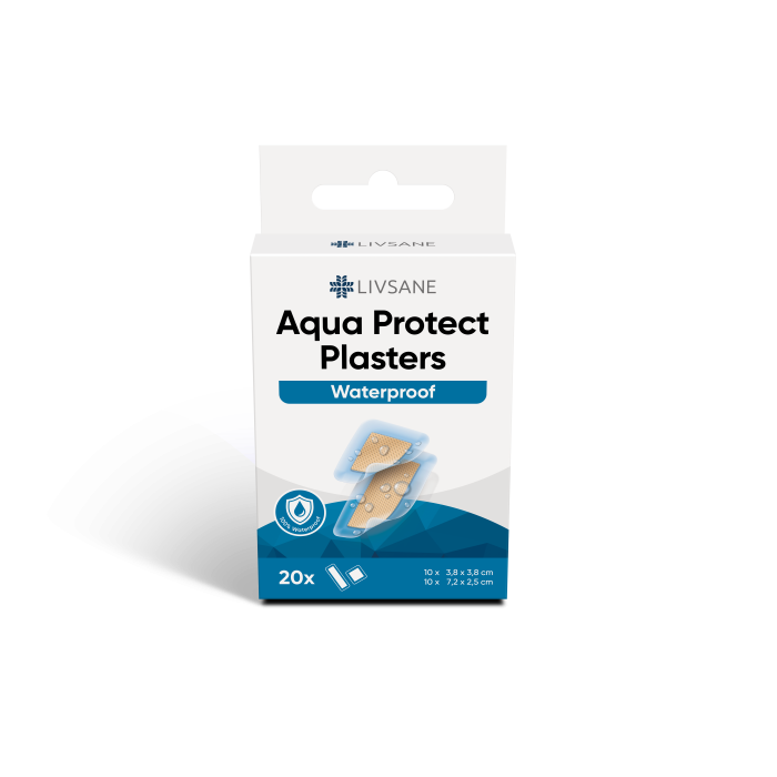 LIVSANE PLAASTER VEEKINDEL LÄBIPAISTEV 2-SUURUST N20
