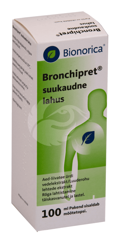 BRONCHIPRET SUUKAUDNE LAHUS 169.49MG+16.95MG/1ML 100ML N1
