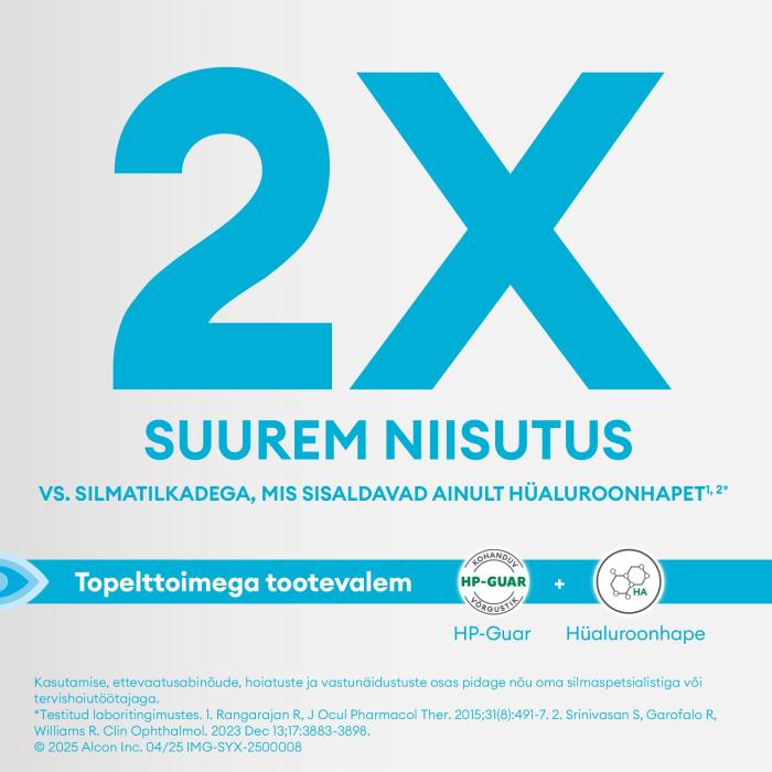 SYSTANE HYDRATION SILMATILGAD NIISUTAVAD SÄILITUSAINETA 10ML
