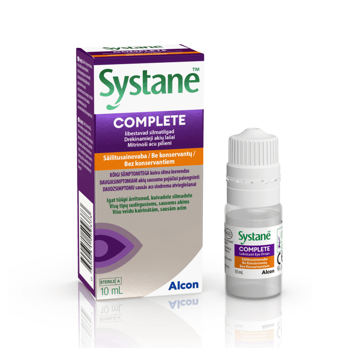 SYSTANE COMPLETE SILMATILGAD NIISUTAVAD SÄILITUSAINETA 10ML