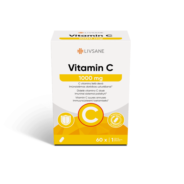 LIVSANE VITAMIIN C TBL PIKATOIMELINE  1000MG N60
