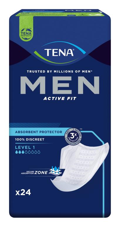 TENA MEN ACTIVE FIT L1 SIDE 275ML N24