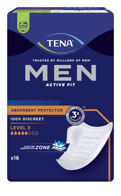 TENA MEN ACTIVE FIT L3 SIDE 710ML N16