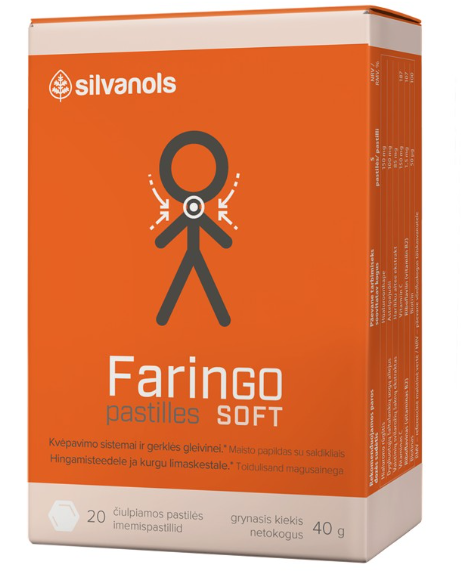 FARINGO SOFT KURGUPASTILLID N20