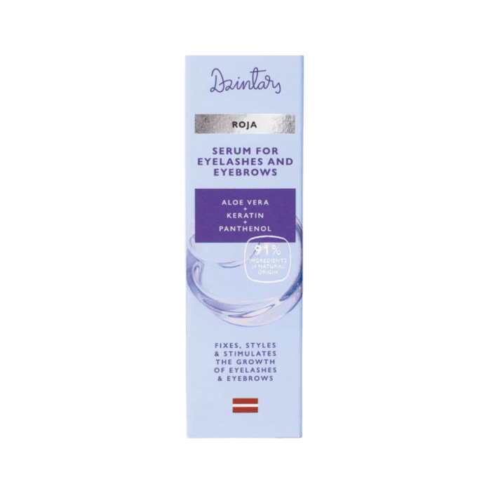DZINTARS ROJA SEERUM RIPSMETELE/KULMUDELE 10ML