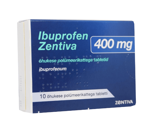 IBUPROFEN ZENTIVA ÕHUKESE  POLÜMEERKATTEGA TBL 400MG N10