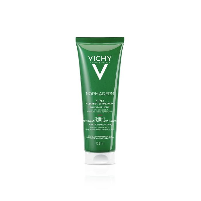 VICHY NORMADERM 3IN1 PUHASTAJA +KOORIJA+MASK NÄOLE 125ML
