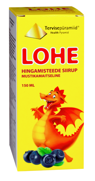 TERVISEPÜRAMIID LOHE HINGAMISTEEDE SIIRUP LASTELE 150ML