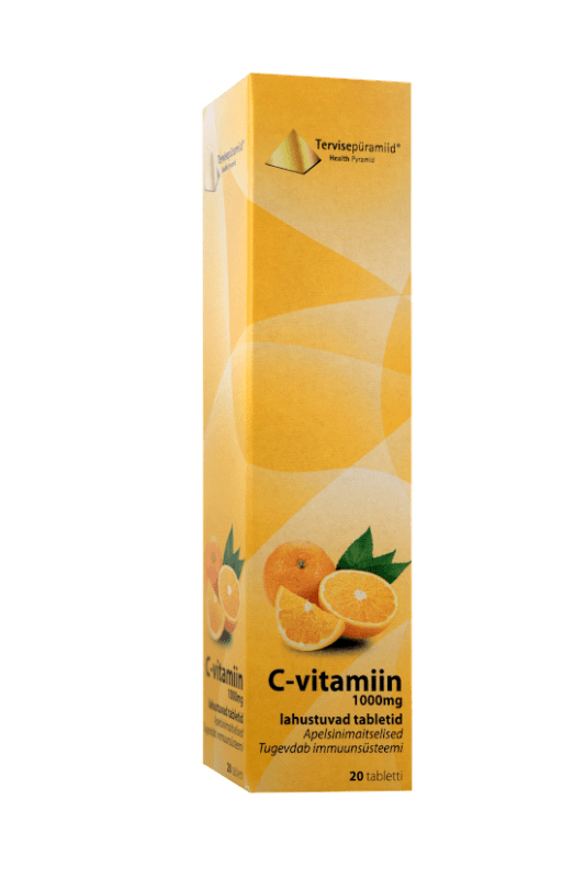 TERVISEPÜRAMIID VITAMIIN C 1000MG LAHUSTUVAD TBL N20