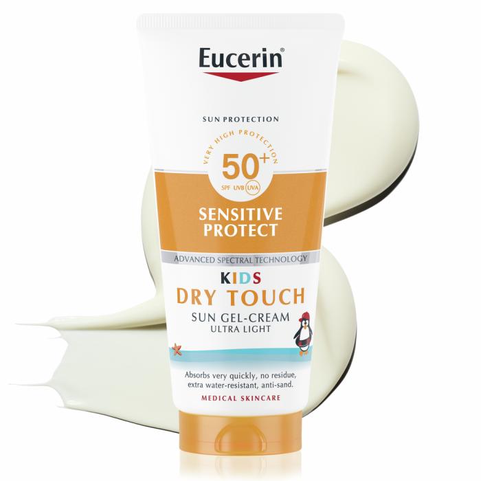 EUCERIN SUN KIDS SENSITIVE PROTECT PÄIKESEKAITSE GEEL-KREEM SPF50+ 200ML