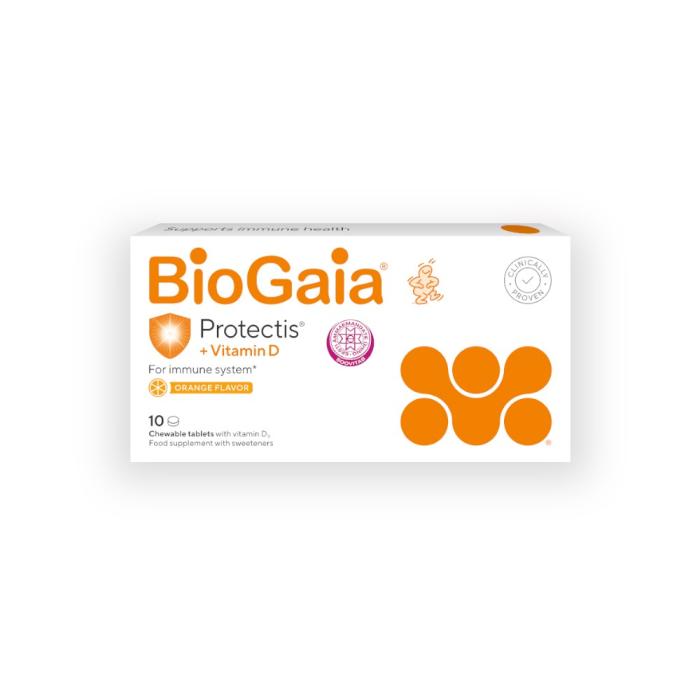 BIOGAIA PROTECTIS+VITAMIIN D3 TBL N10