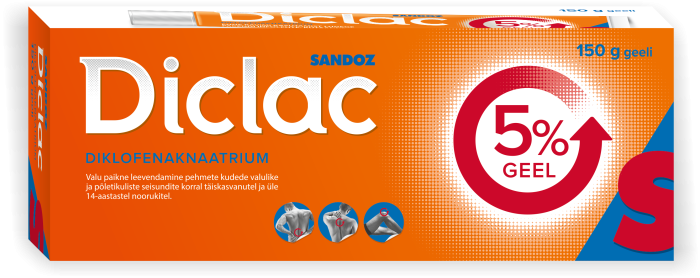 DICLAC 5% GEEL 50MG 1G 150G N1