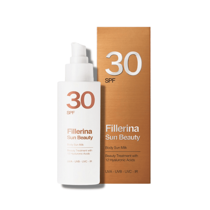 FILLERINA SUN BEAUTY 12HA PÄKESEKAITSEPIIM SPF30 150ML