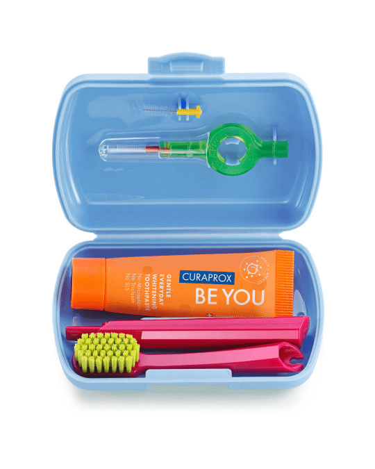 CURAPROX TRAVEL SET SININE