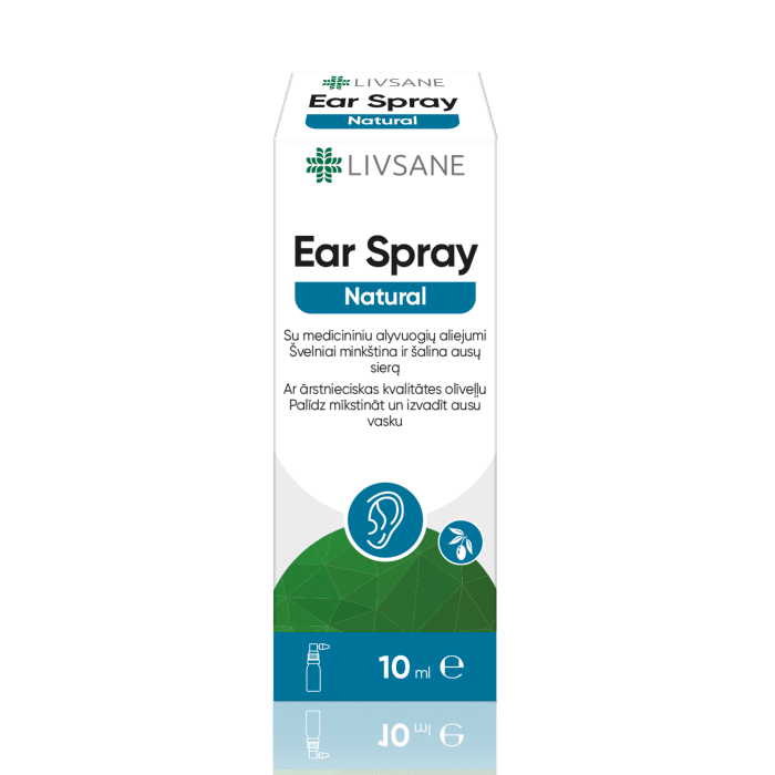 LIVSANE EAR SPRAY NATURAL KÕRVASPREI 10ML