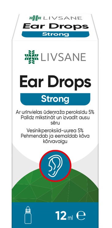 LIVSANE EAR DROPS STRONG KÕRVATILGAD 12ML