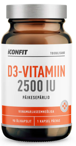 ICONFIT VITAMIIN D3 ÕLIKAPSLID 2500IU N90