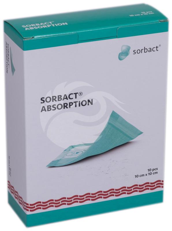 SORBACT HAAVASIDE 10X10CM ABSORBEERIV STERIILNE N10