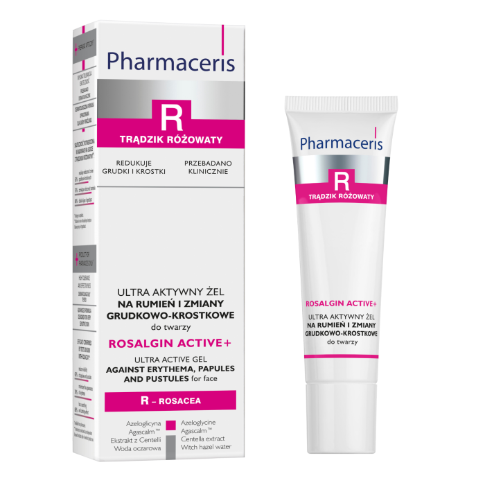 PHARMACERIS R ROSALGIN ACTIVE+ GEEL PUNETAVALE NAHALE 30ML