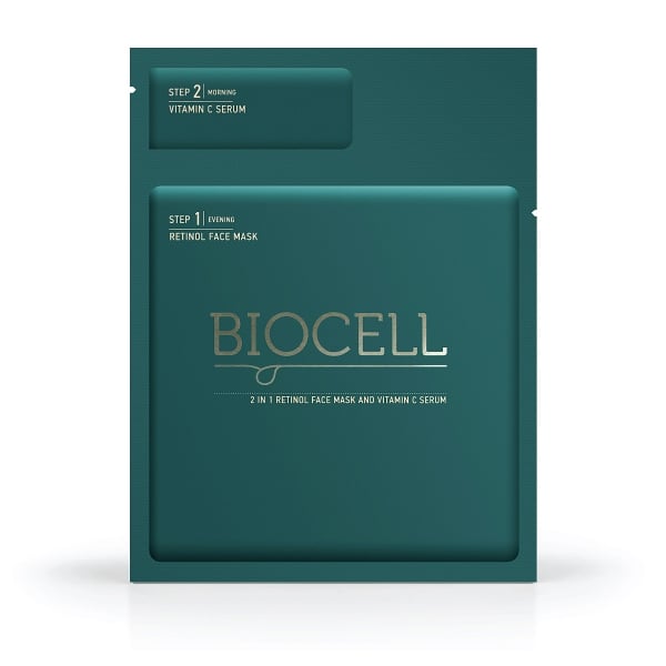 BIOCELL 2IN1 NÄOMASK RETINOL+ VITAMIN C SEERUM N1